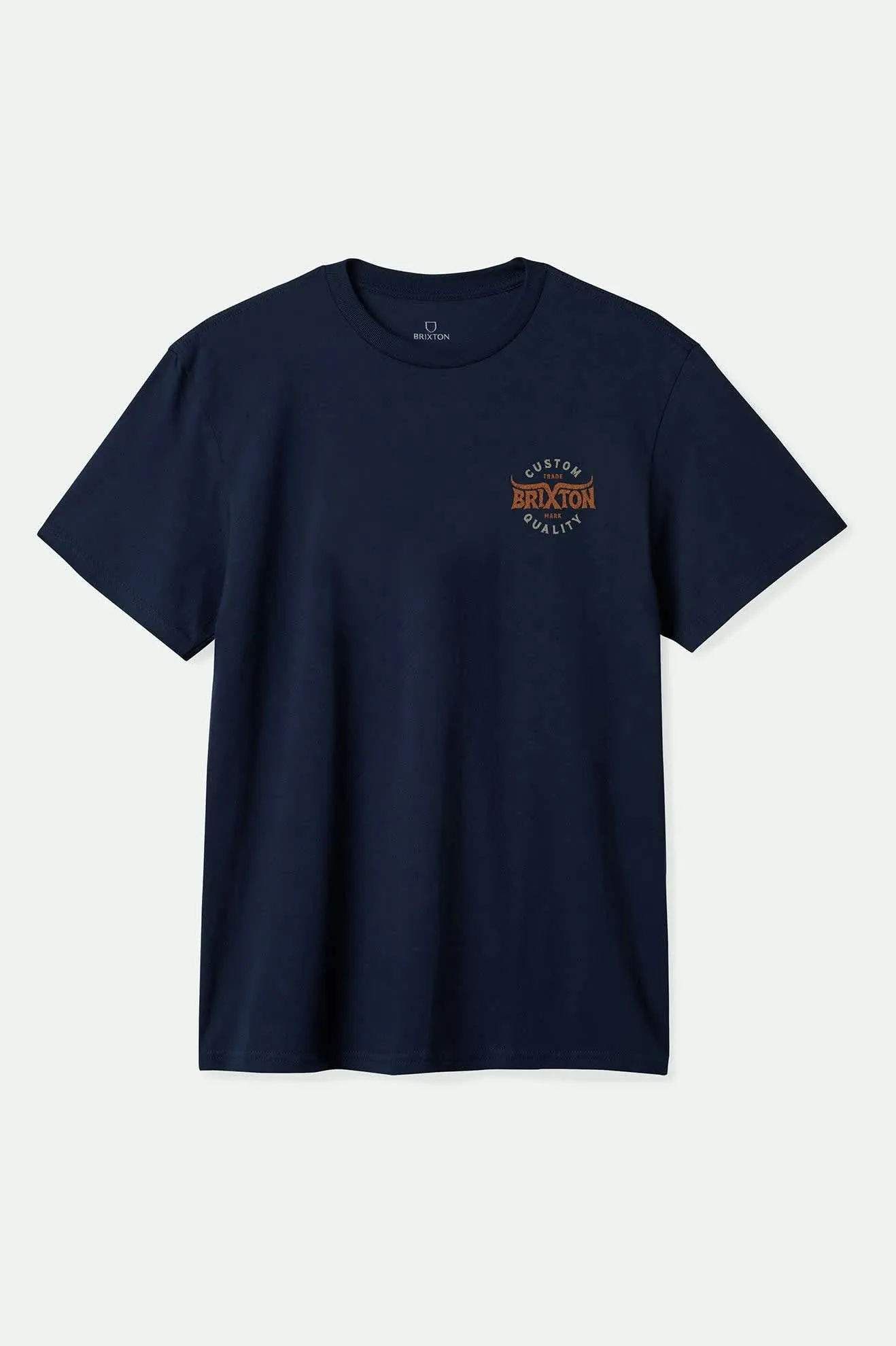 Gibson S/S Standard T-Shirt - Washed Navy Worn Wash Brixton
