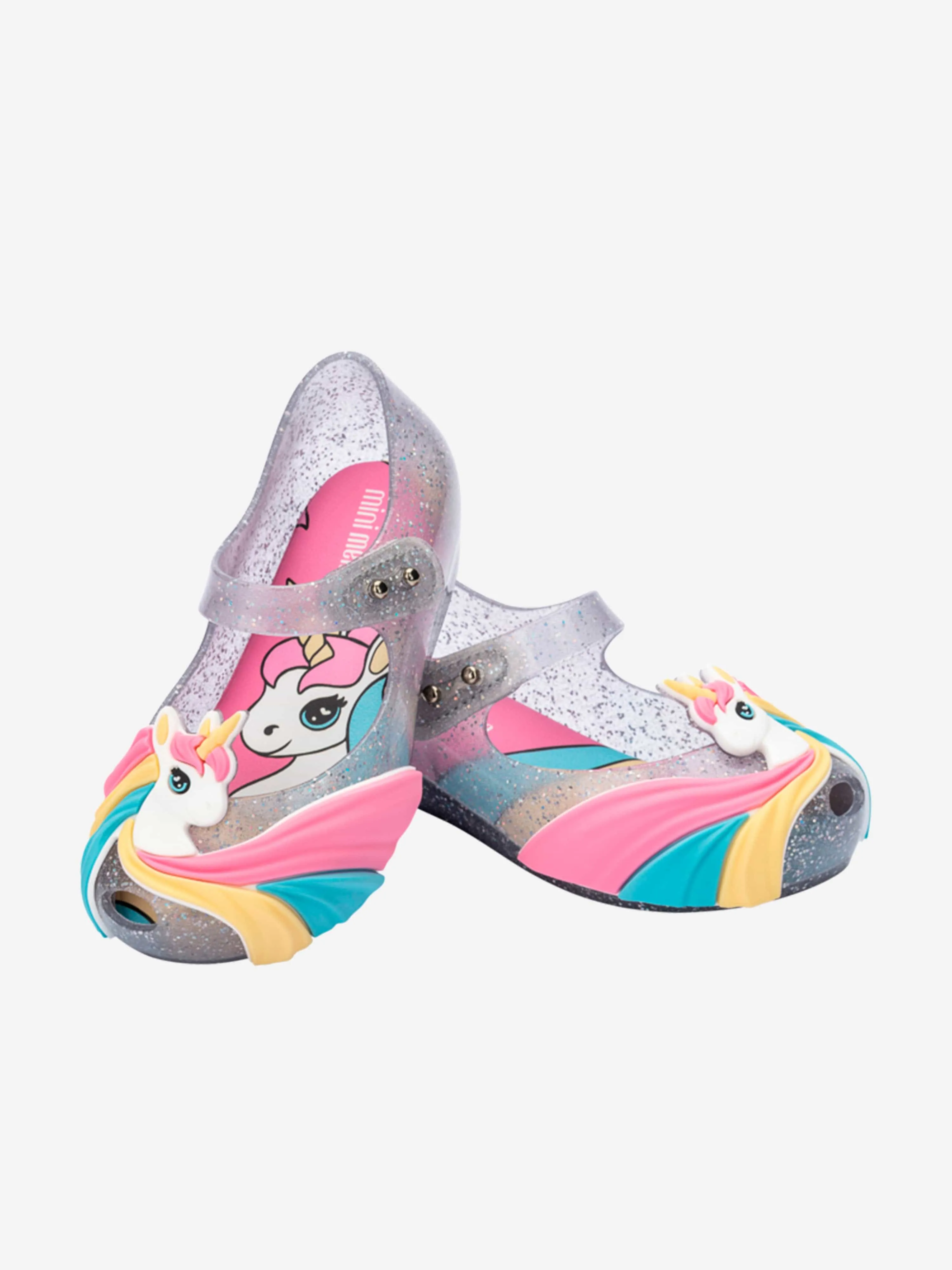 Girls Unicorn Ballerinas in Multicolour