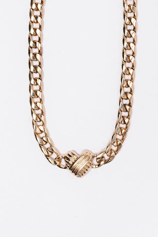 Gold Heart Choker