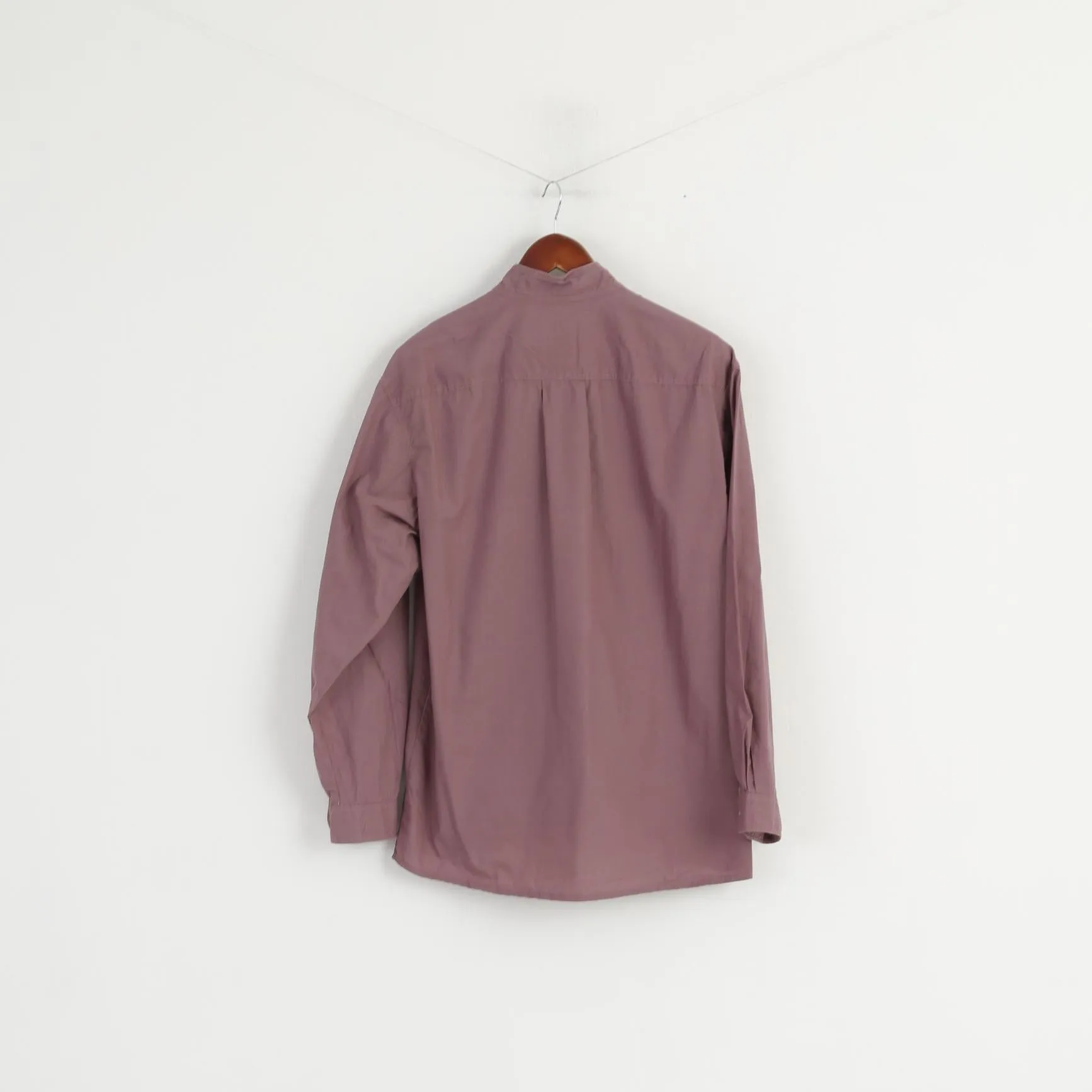 GOLDRESS Men 39/40 M Casual Shirt Plum 1 Rallye Monte Carlo Long Sleeve Top