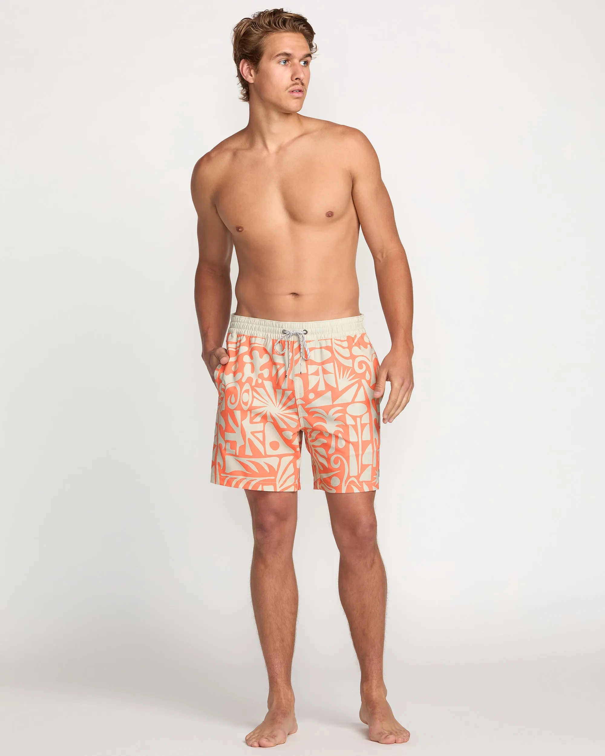 Good Times Laybacks 16" Trunks - Coral Billabong