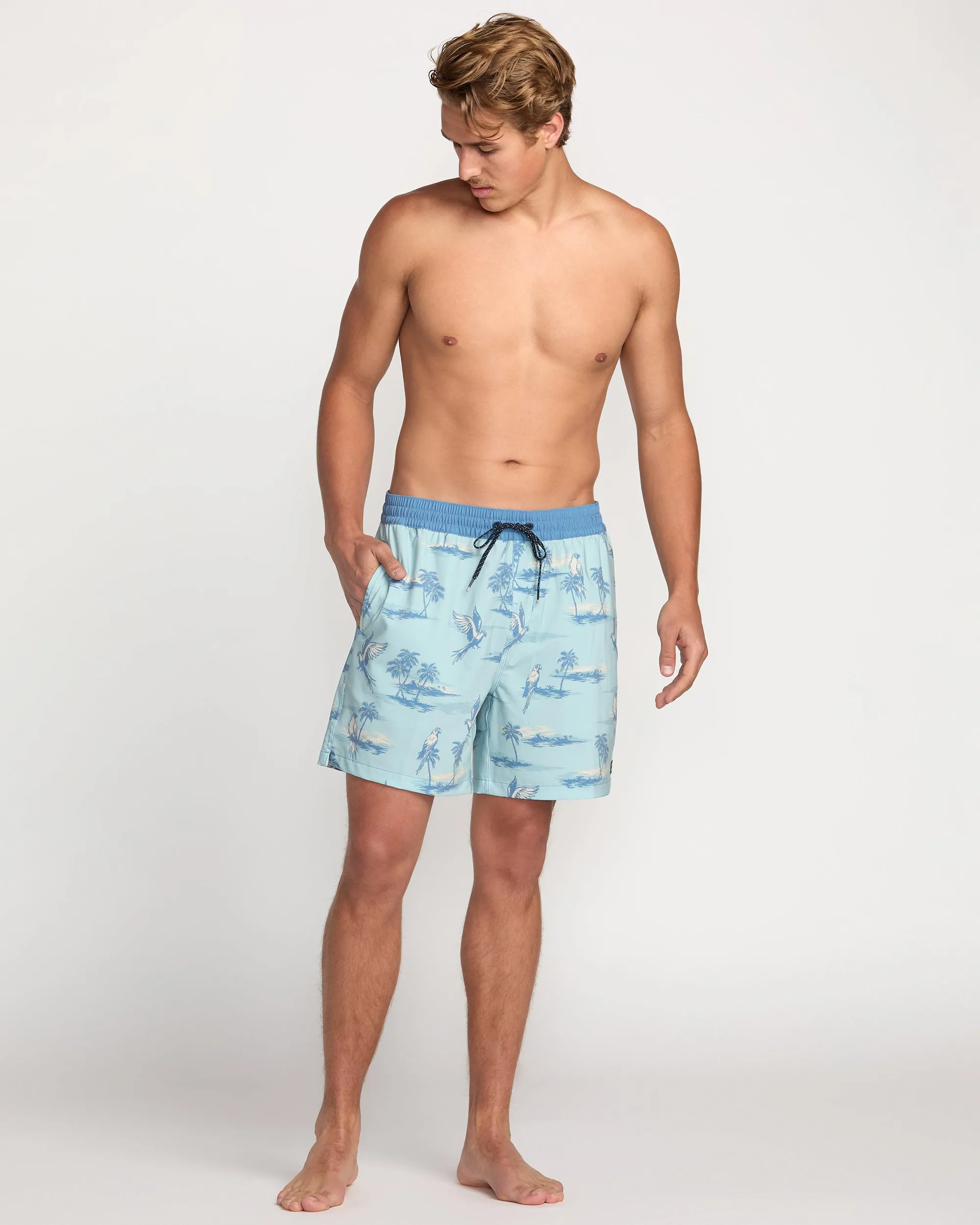 Good Times Laybacks 16" Trunks - Dusty Blue Billabong