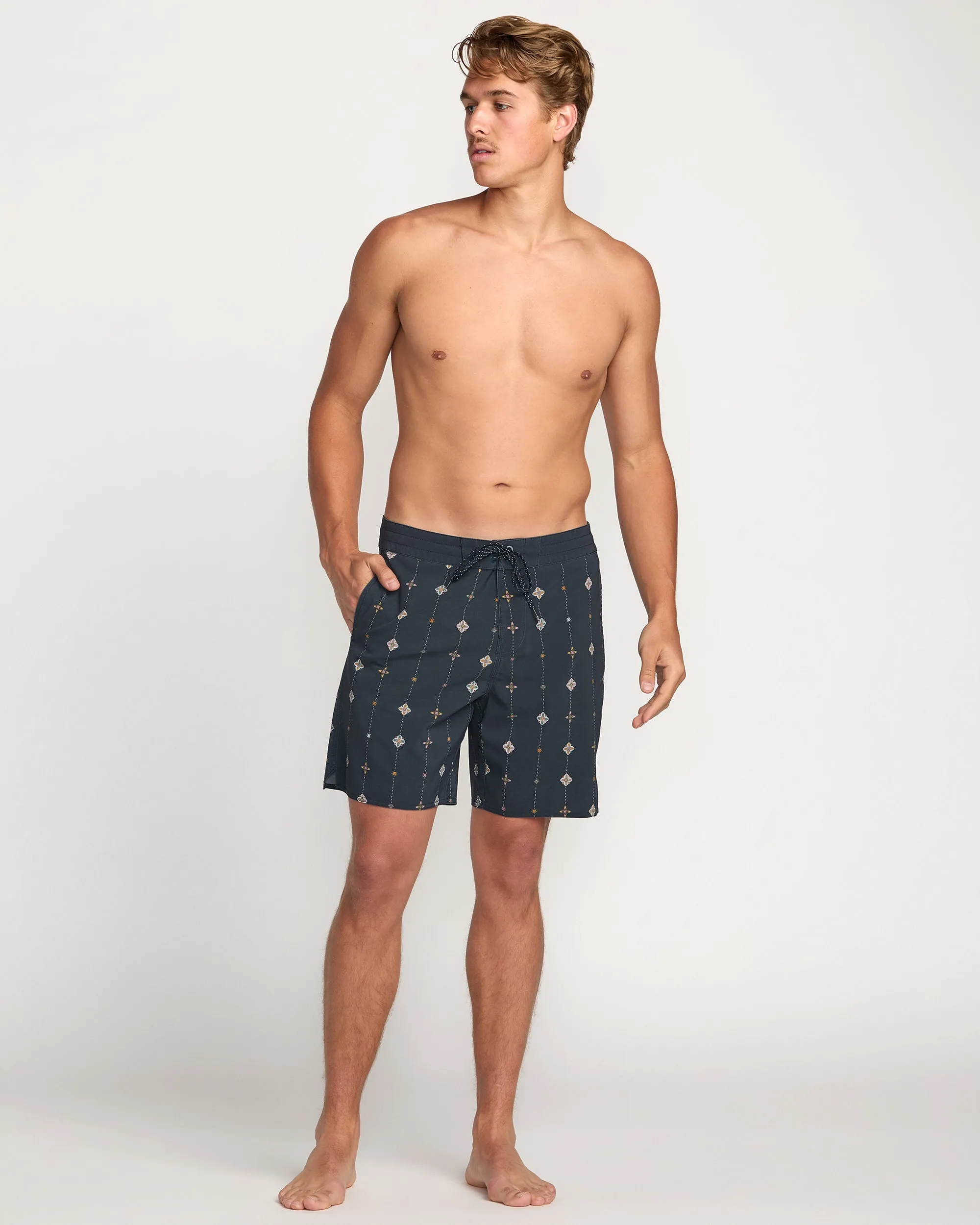 Good Times Lo Tide 18" Boardshorts - Navy Billabong