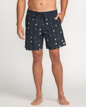 Good Times Lo Tide 18" Boardshorts - Navy Billabong