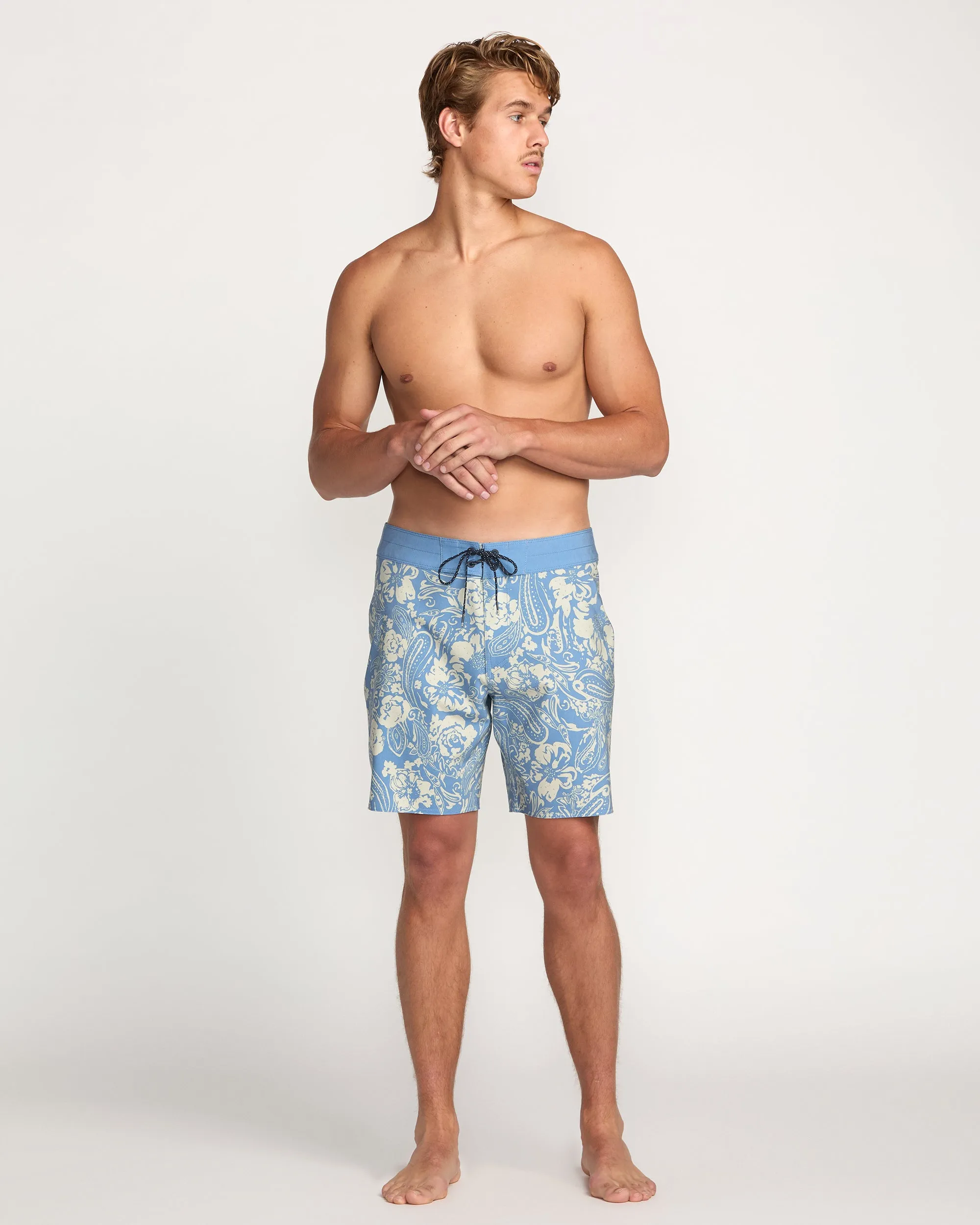 Good Times Pro Performance 18" Boardshorts - Carolina Blue Billabong