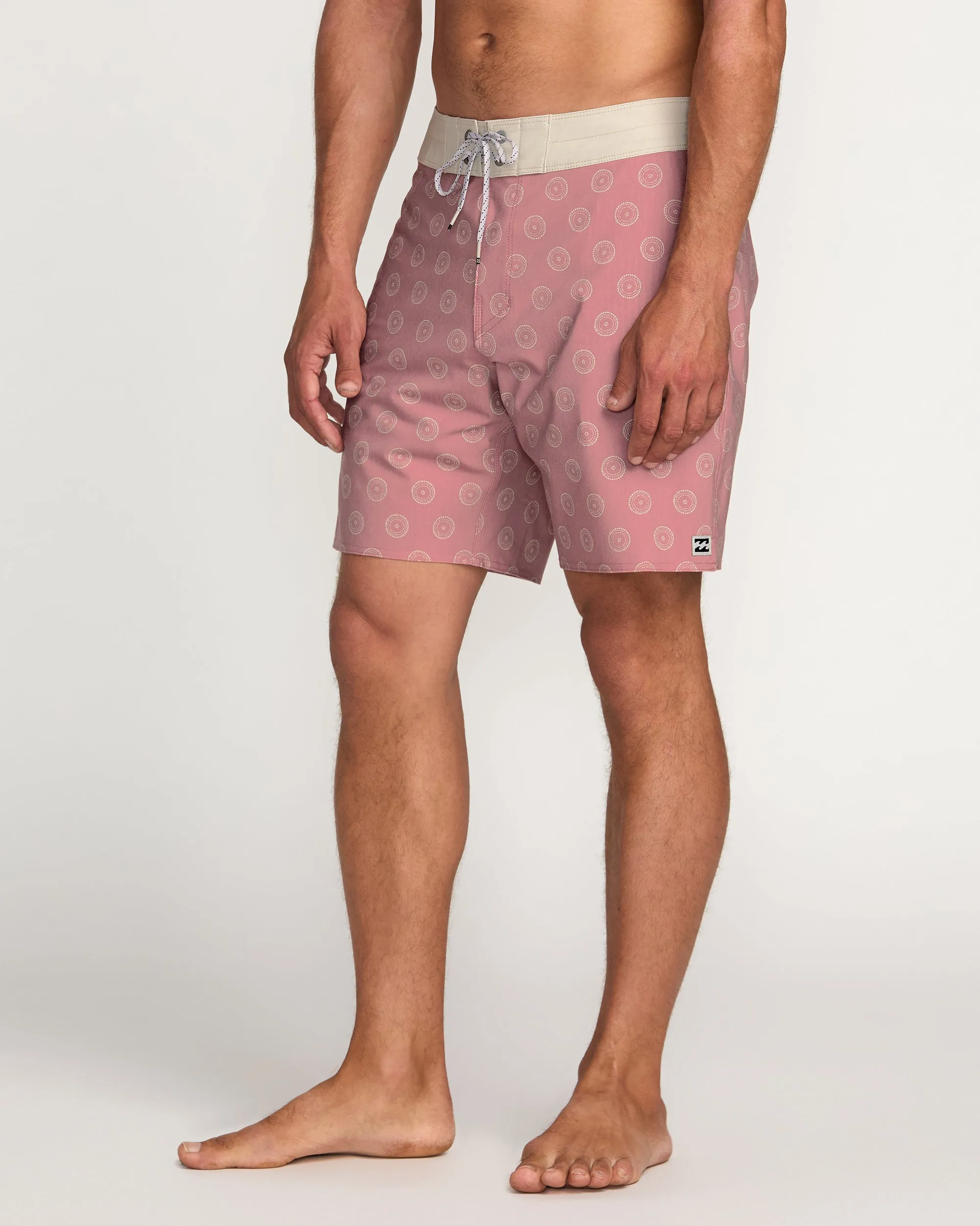 Good Times Pro Performance 18" Boardshorts - Dusty Rose Billabong