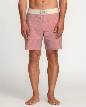 Good Times Pro Performance 18" Boardshorts - Dusty Rose Billabong