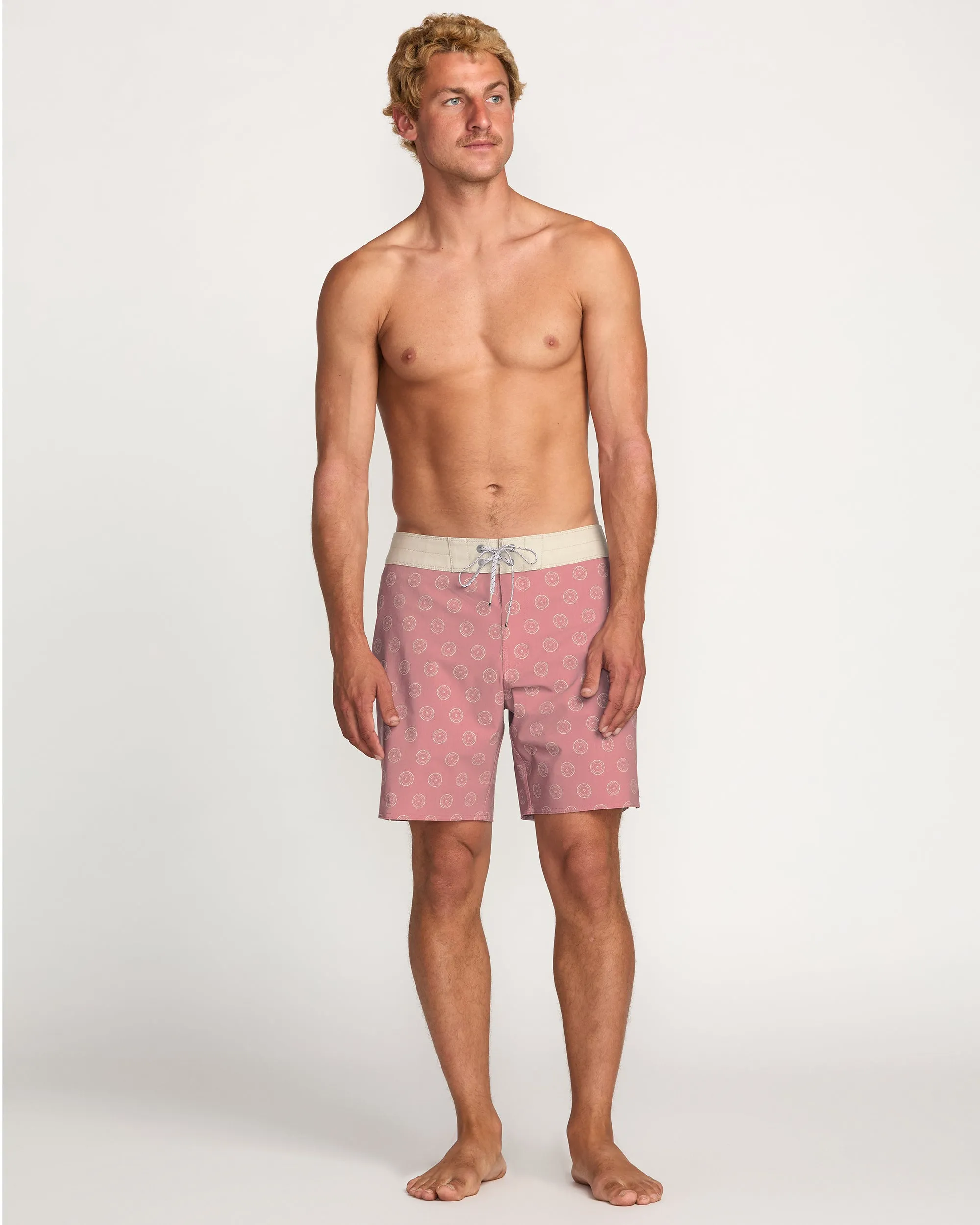 Good Times Pro Performance 18" Boardshorts - Dusty Rose Billabong