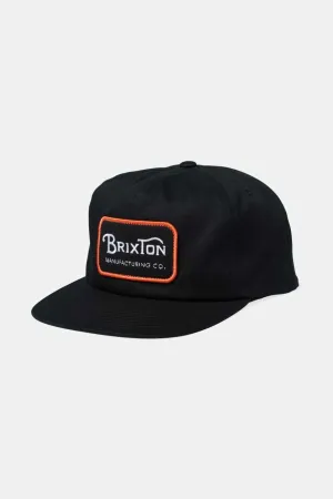 Grade Snapback - Black/Orange/White Brixton