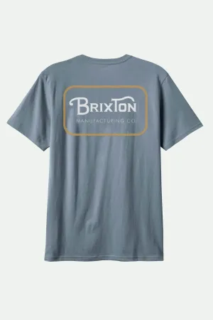 Grade S/S Standard T-Shirt - Basalt/White/Washed Copper Brixton