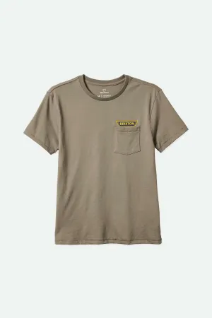Graves S/S Pocket T-Shirt - Oatmeal Brixton
