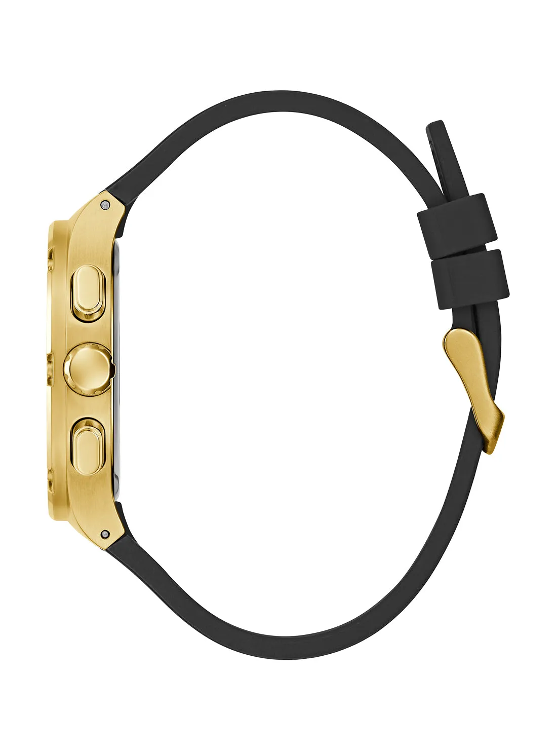Green Gold Headline Silicone Watch Guess