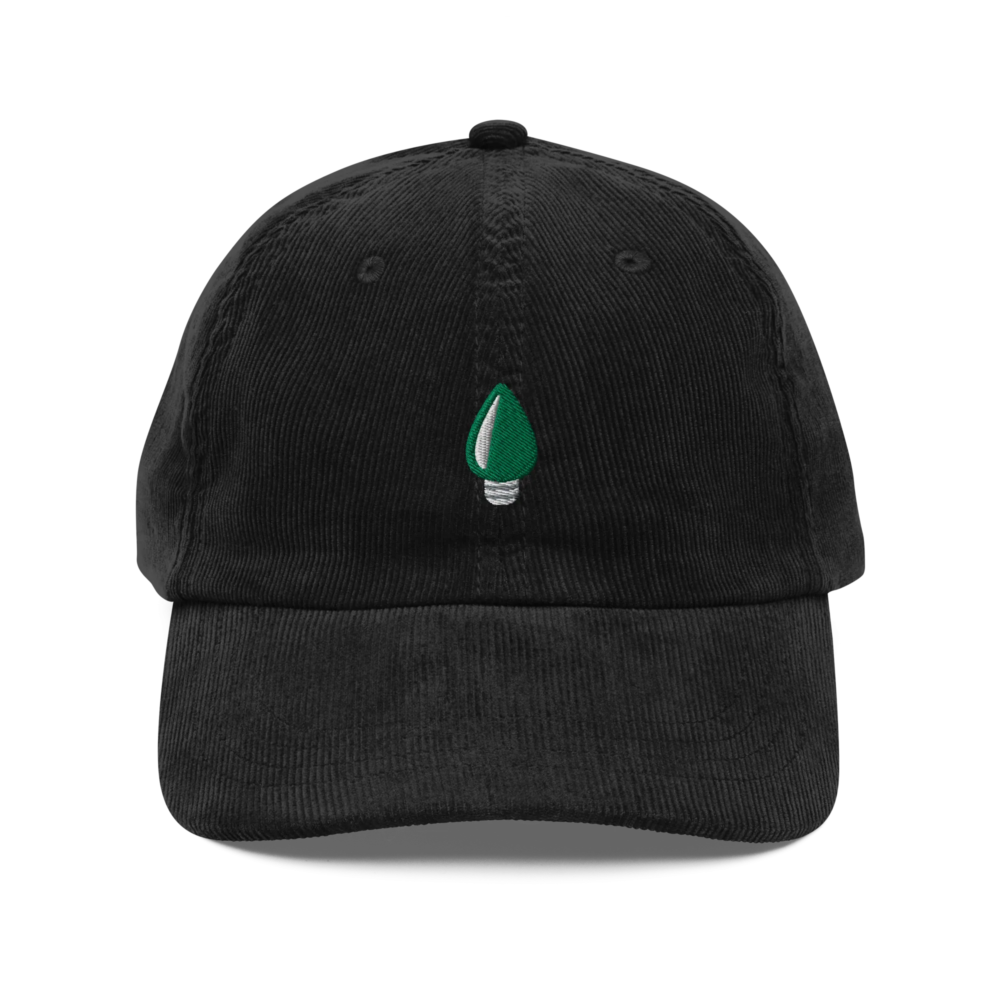 Green Holiday Light Corduroy Hat