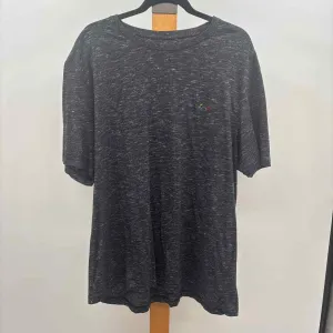 Greg Norman Men's Size XXL Black Cotton/Polyester Heathered Short Sleeve Shirt