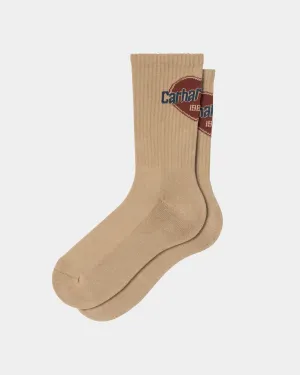 Growth Socks | Dusty Hamilton Brown Carhartt WIP