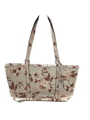 Guess White Floral Tote Bag