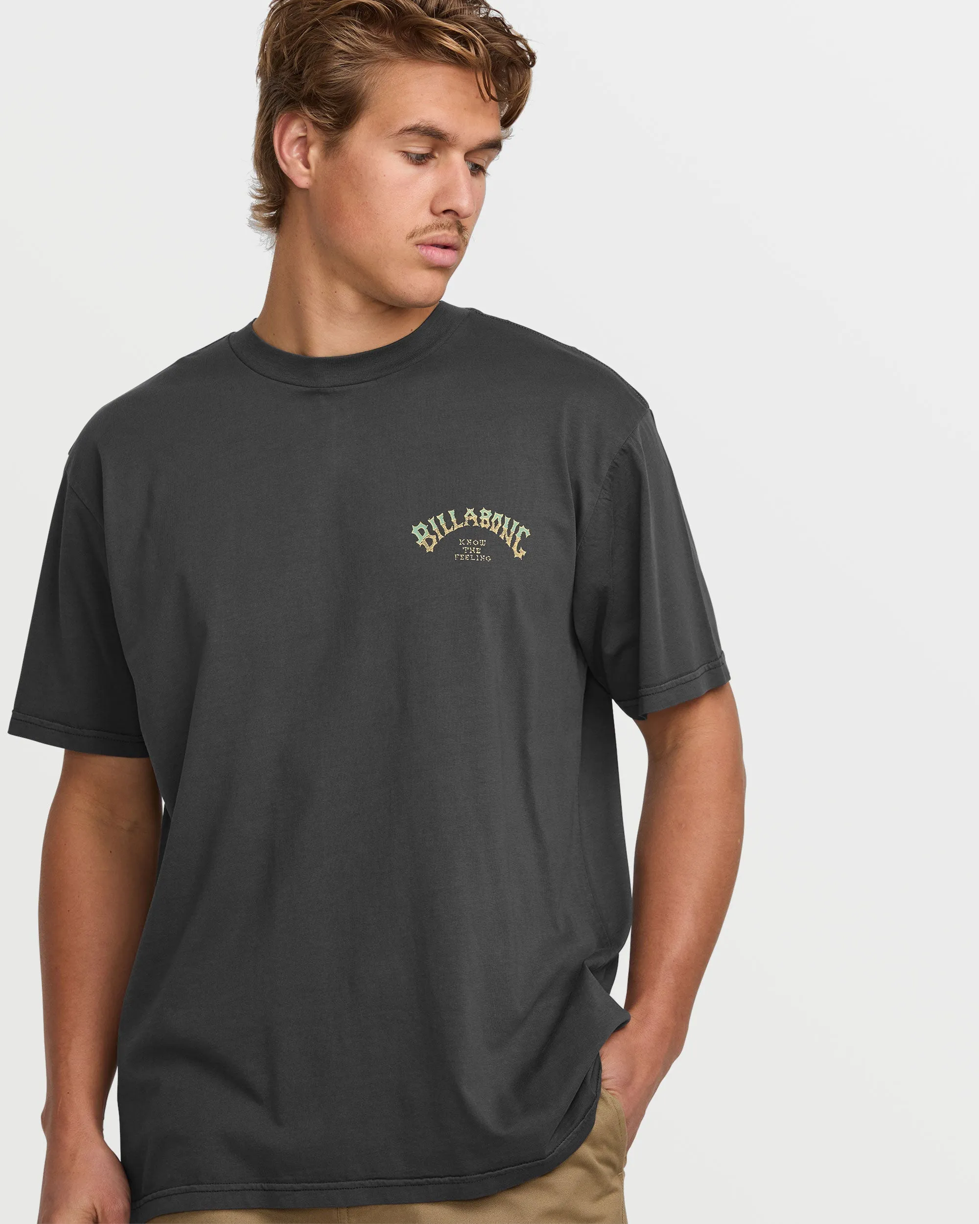 Hack Premium Wave Wash Tee - Washed Black Billabong