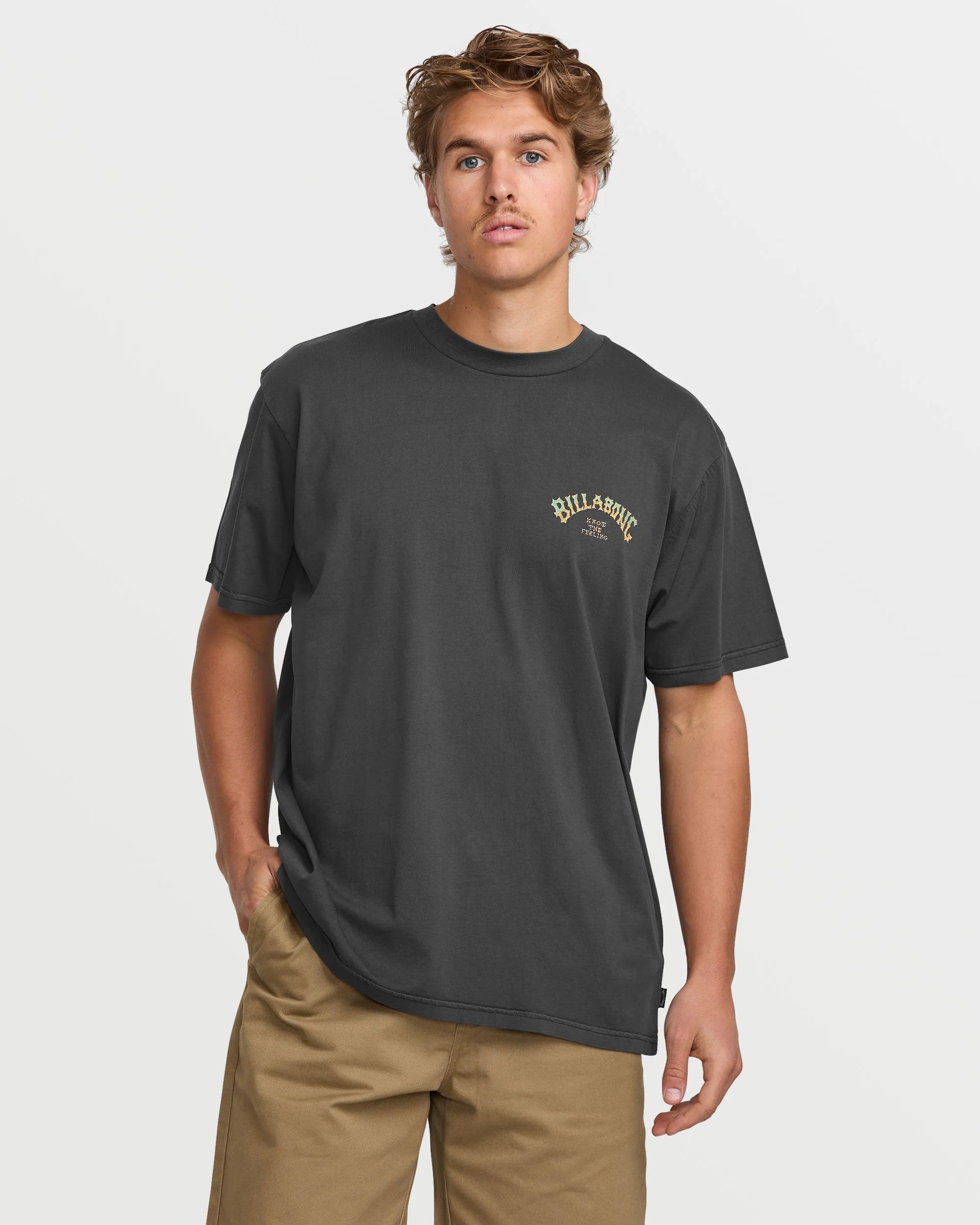Hack Premium Wave Wash Tee - Washed Black Billabong