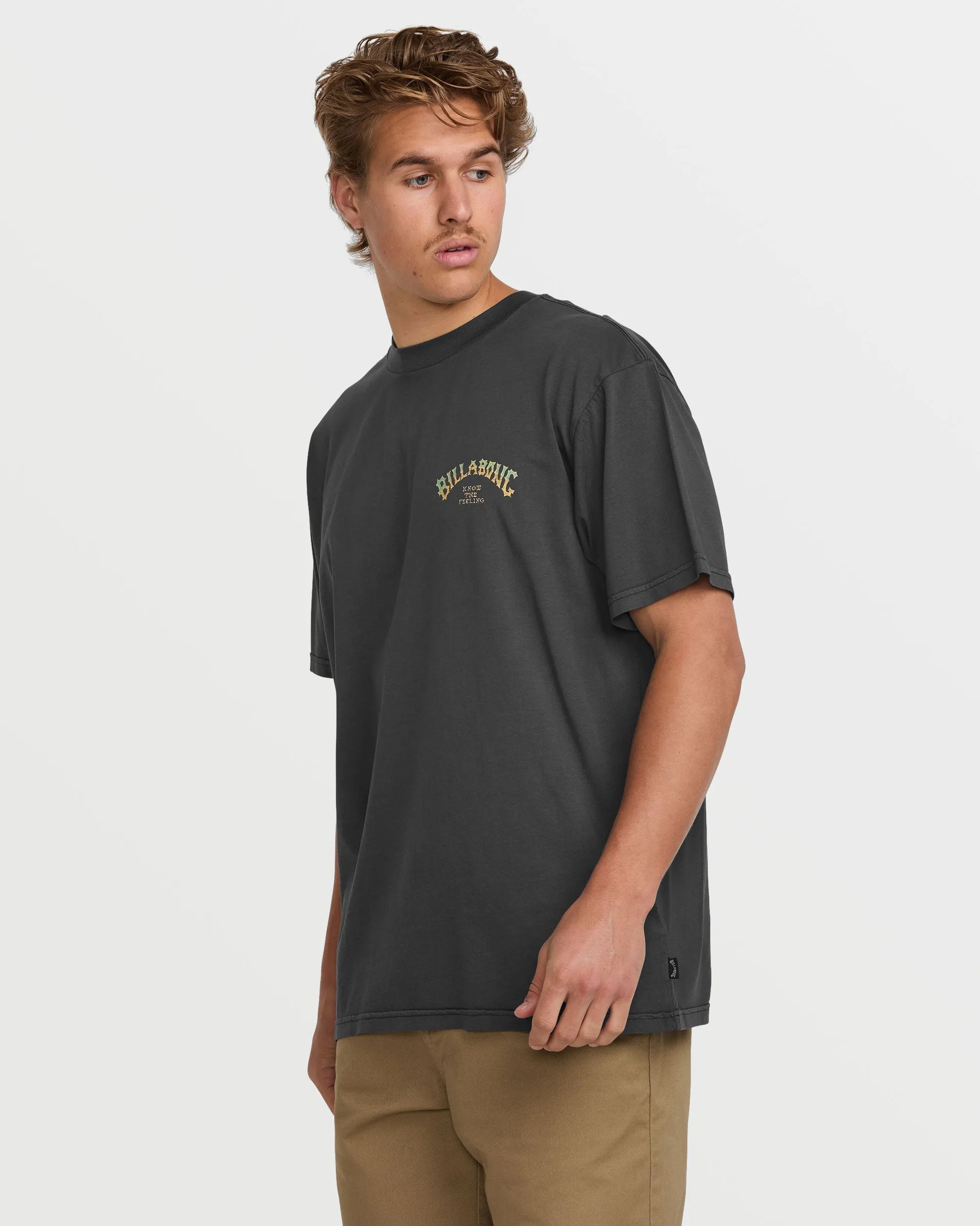 Hack Premium Wave Wash Tee - Washed Black Billabong