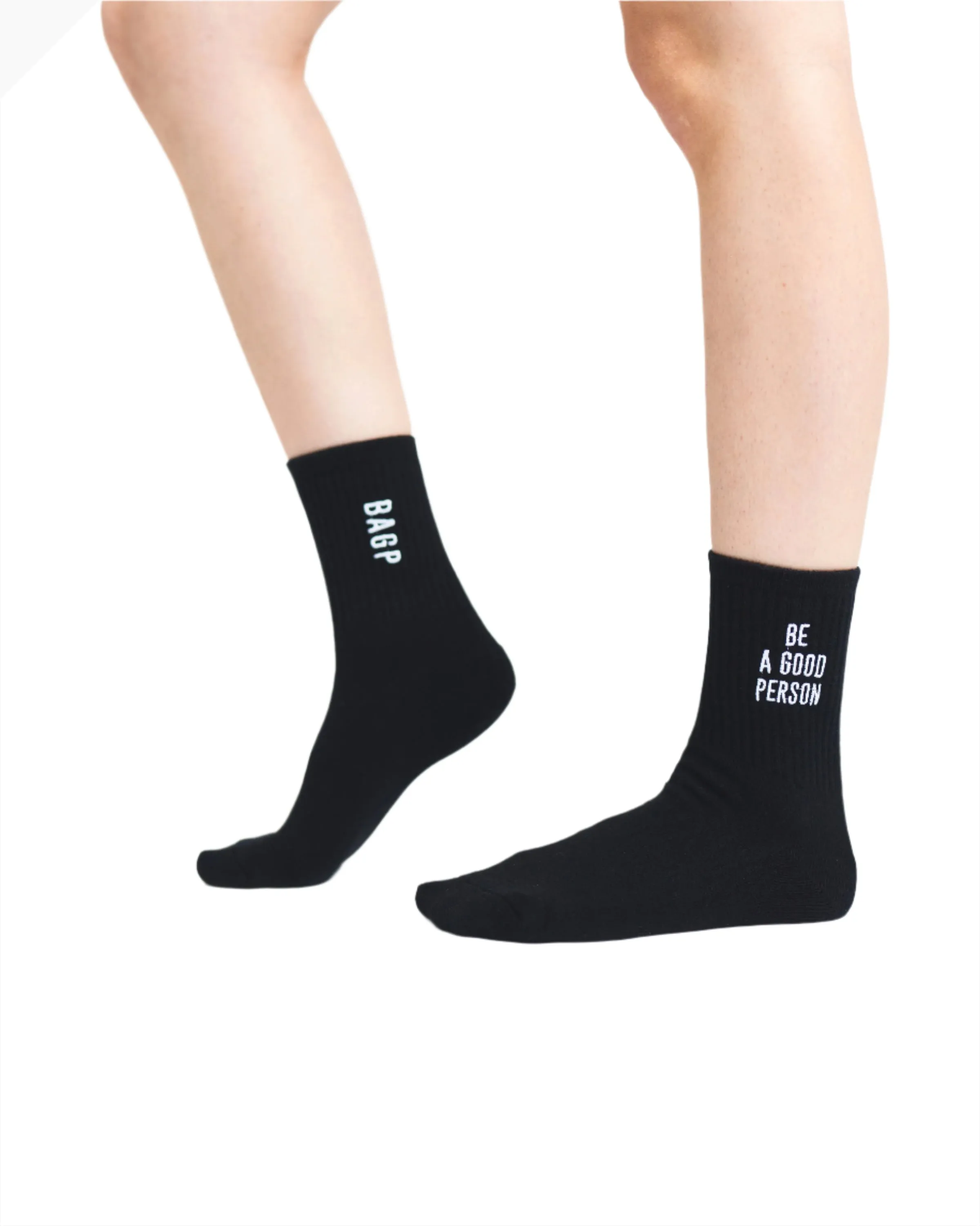 Half Crew Socks - Black