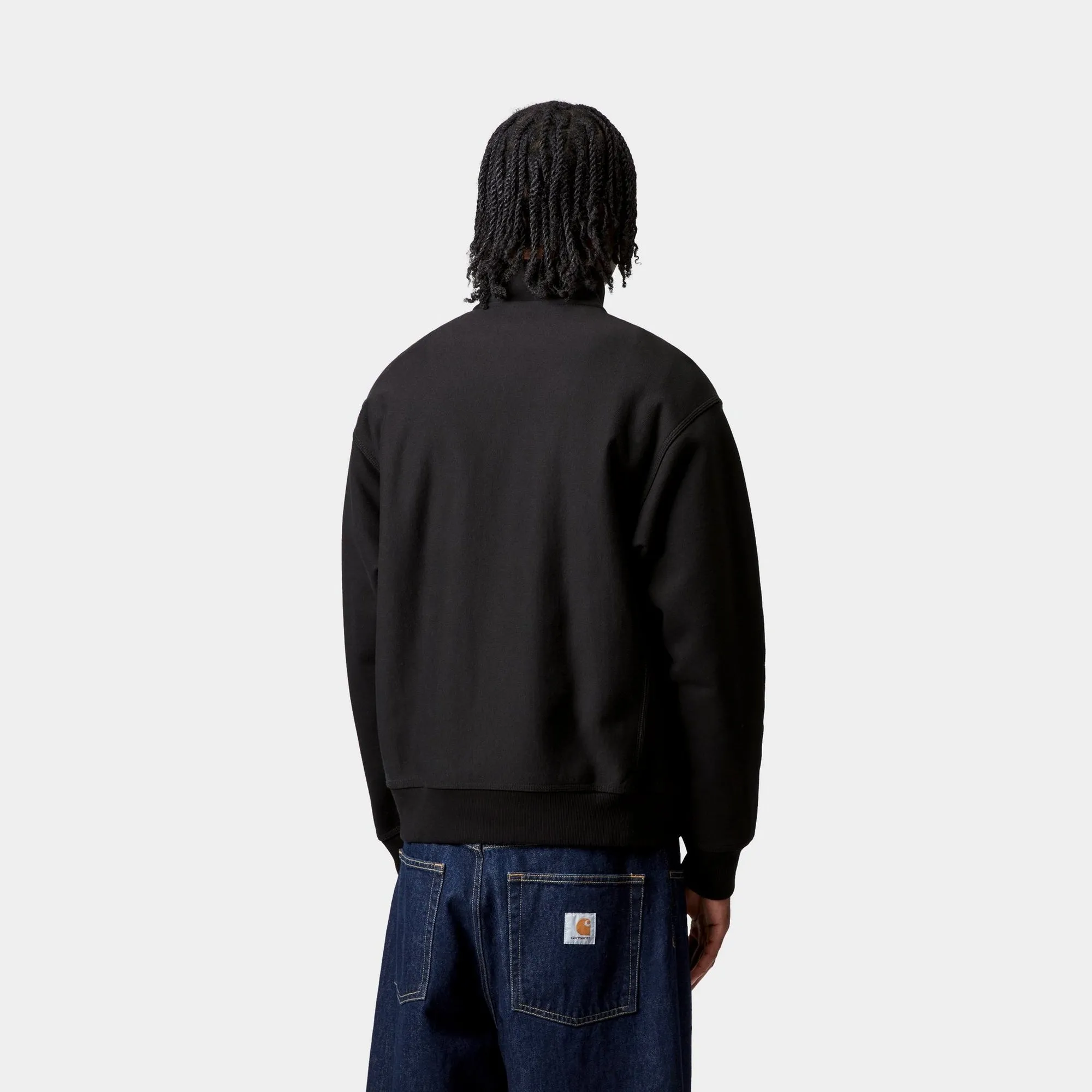 Half Zip American Script Sweatshirt | Black Carhartt WIP