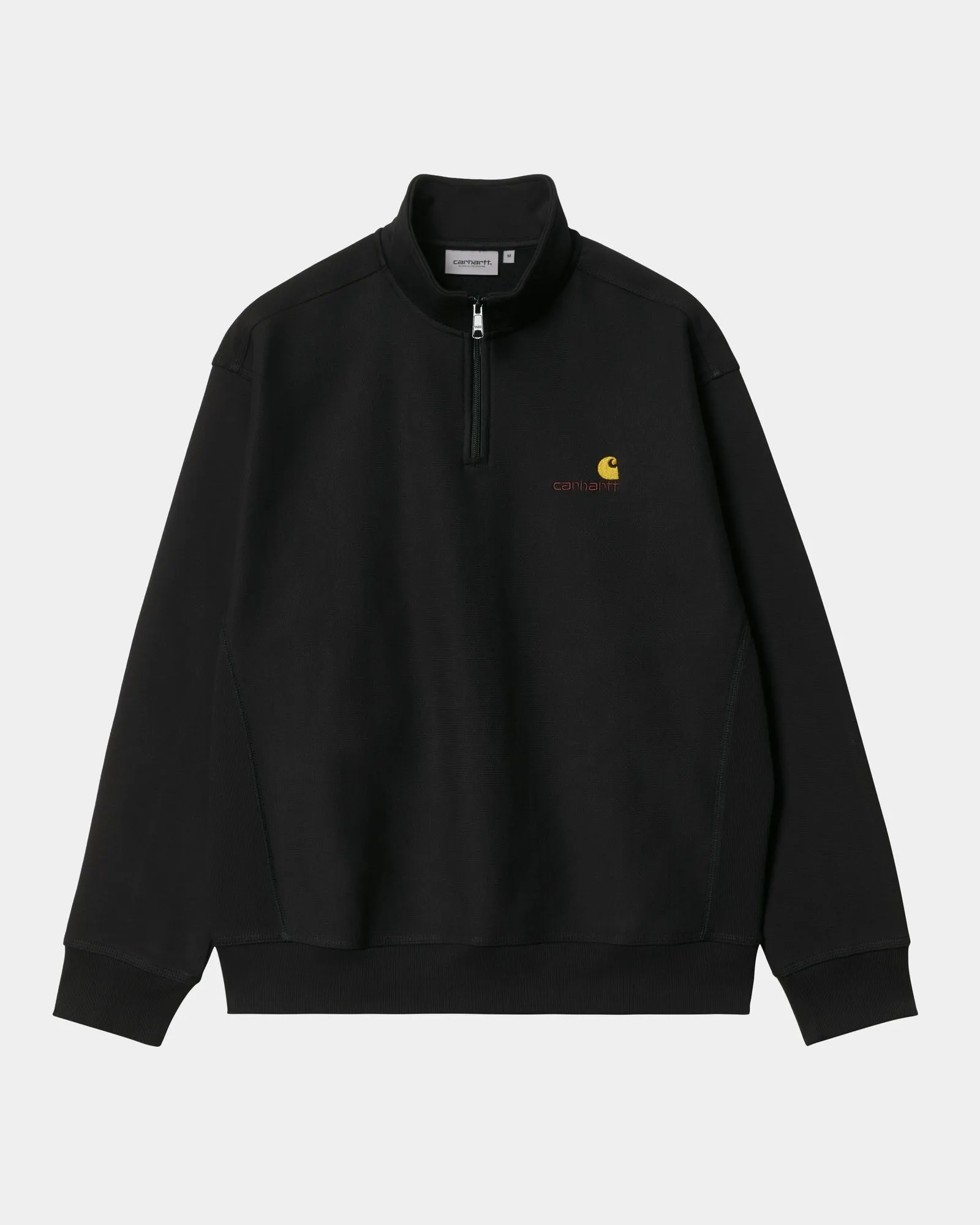 Half Zip American Script Sweatshirt | Black Carhartt WIP