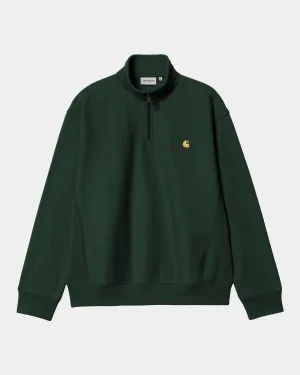 Half Zip American Script Sweatshirt | Conifer Carhartt WIP