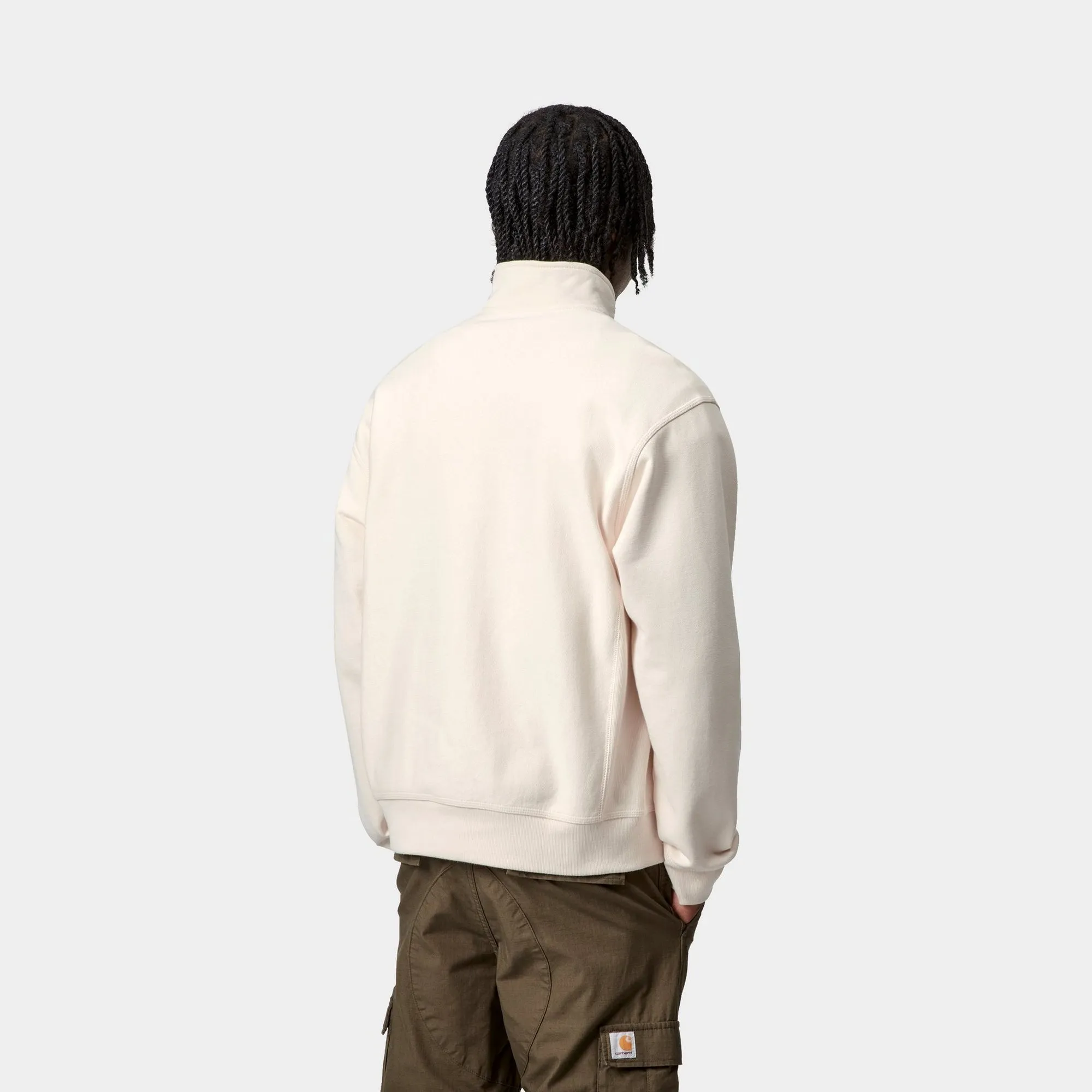 Half Zip American Script Sweatshirt | Natural Carhartt WIP