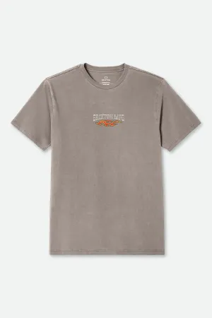 Hardee S/S Standard T-Shirt - Cinder Worn Wash Brixton