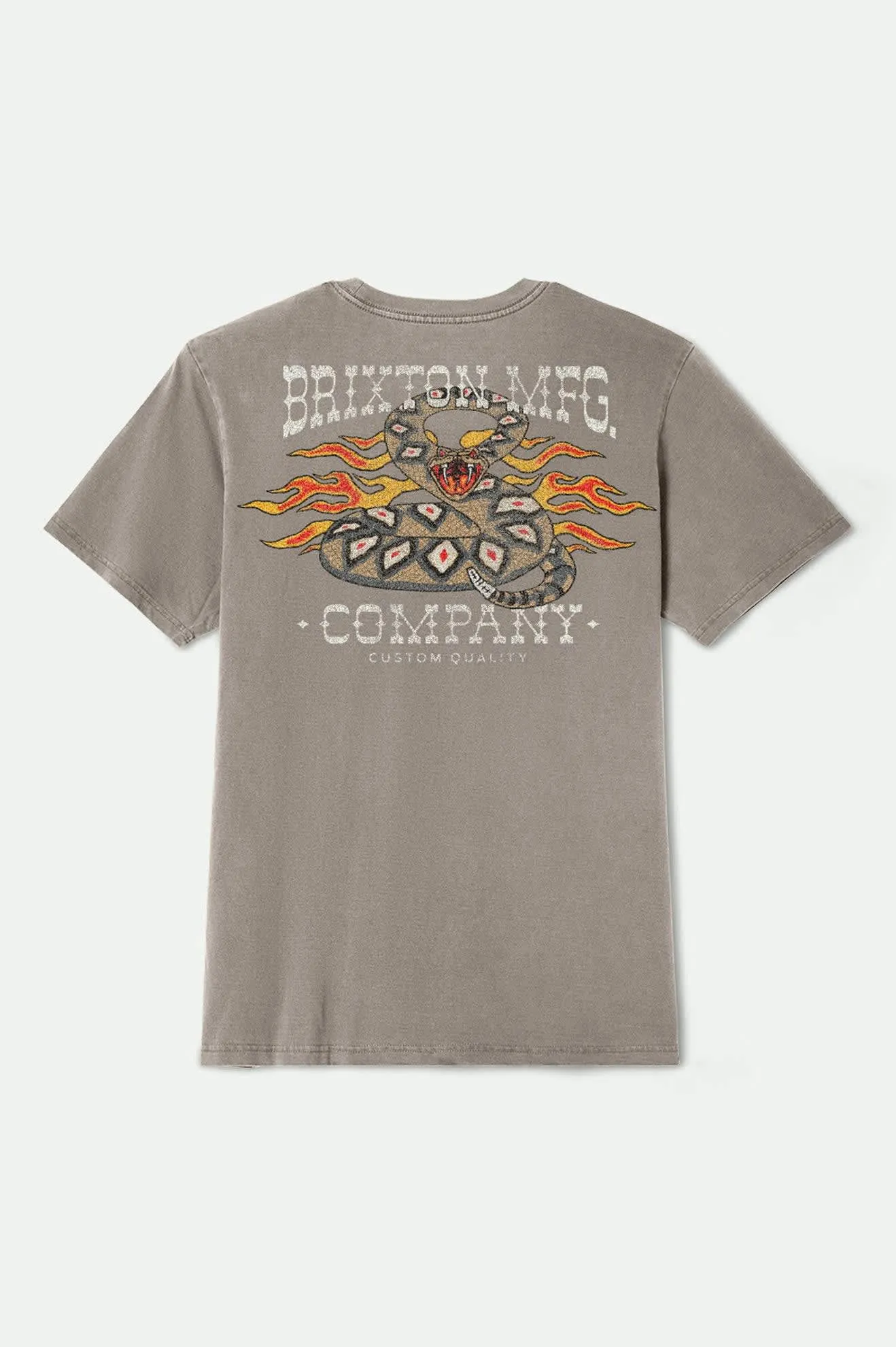 Hardee S/S Standard T-Shirt - Cinder Worn Wash Brixton