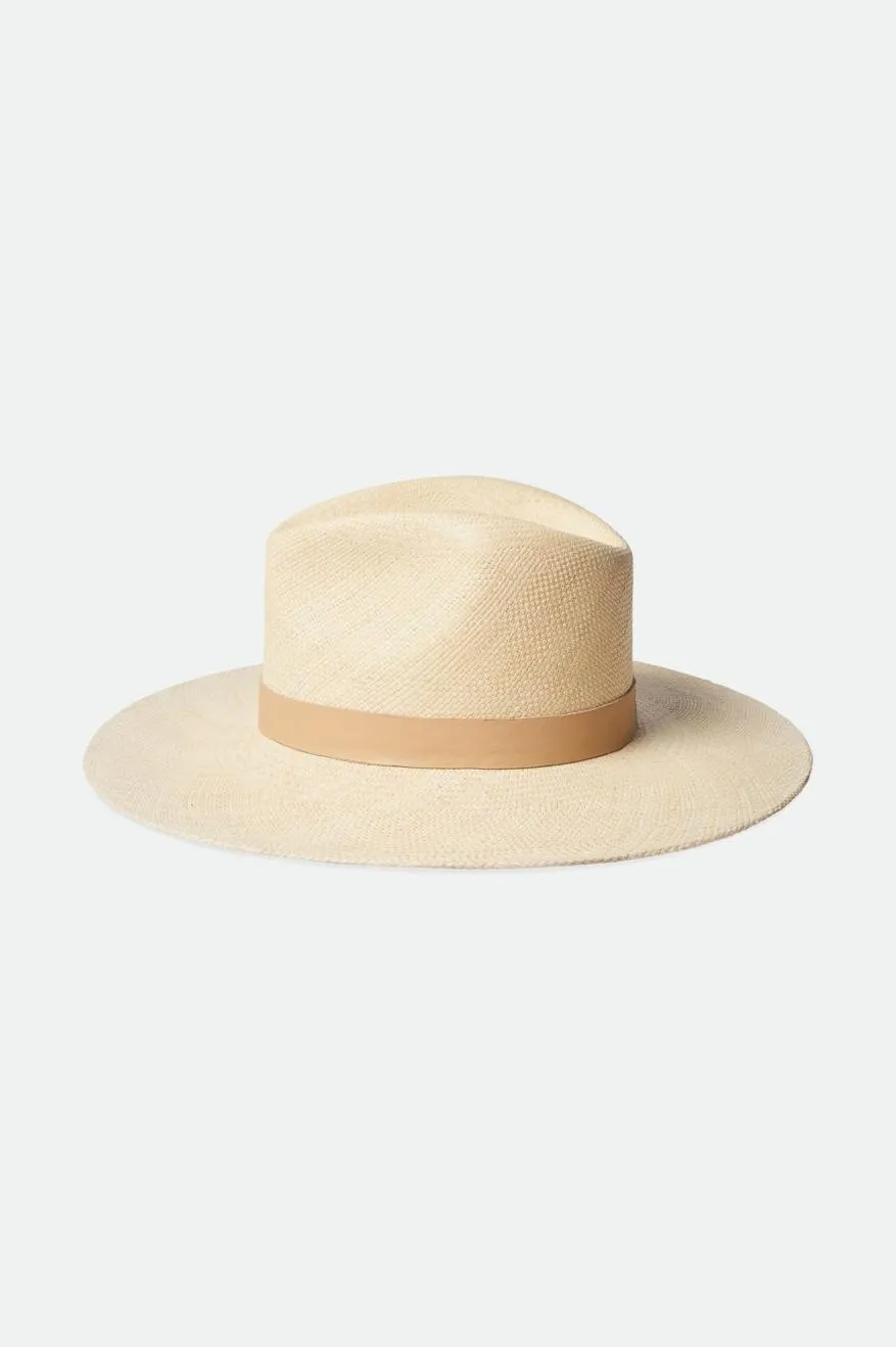 Harper Panama Straw Hat - Catalina Sand Brixton