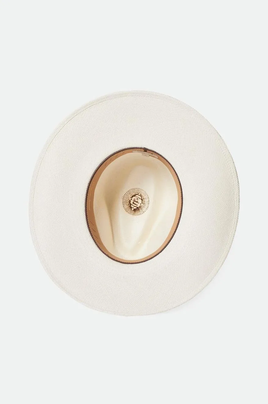 Harper Panama Straw Hat - Panama White Brixton