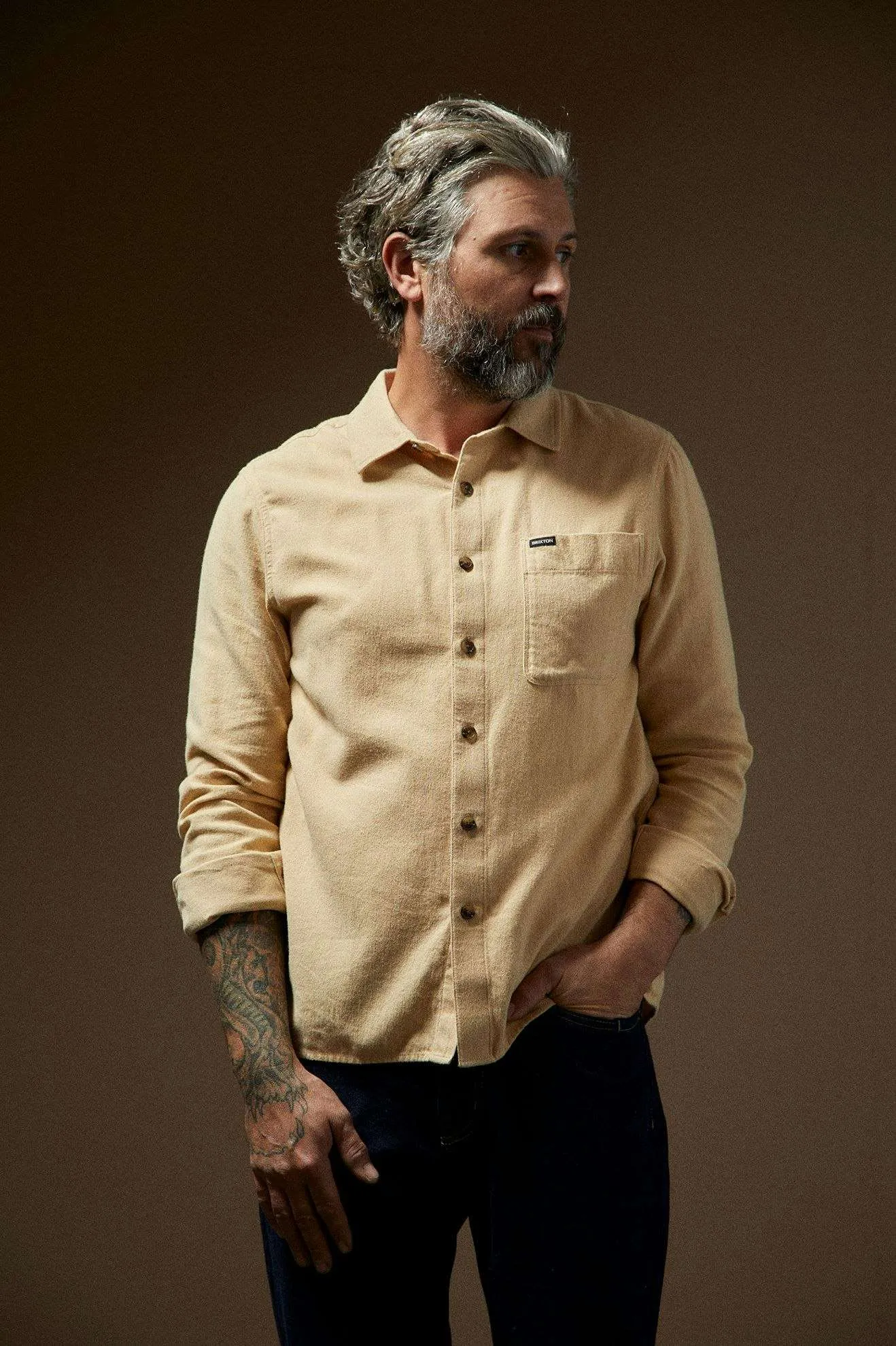 Hasting Lightweight Ultra Soft Flannel - Wheat Brixton