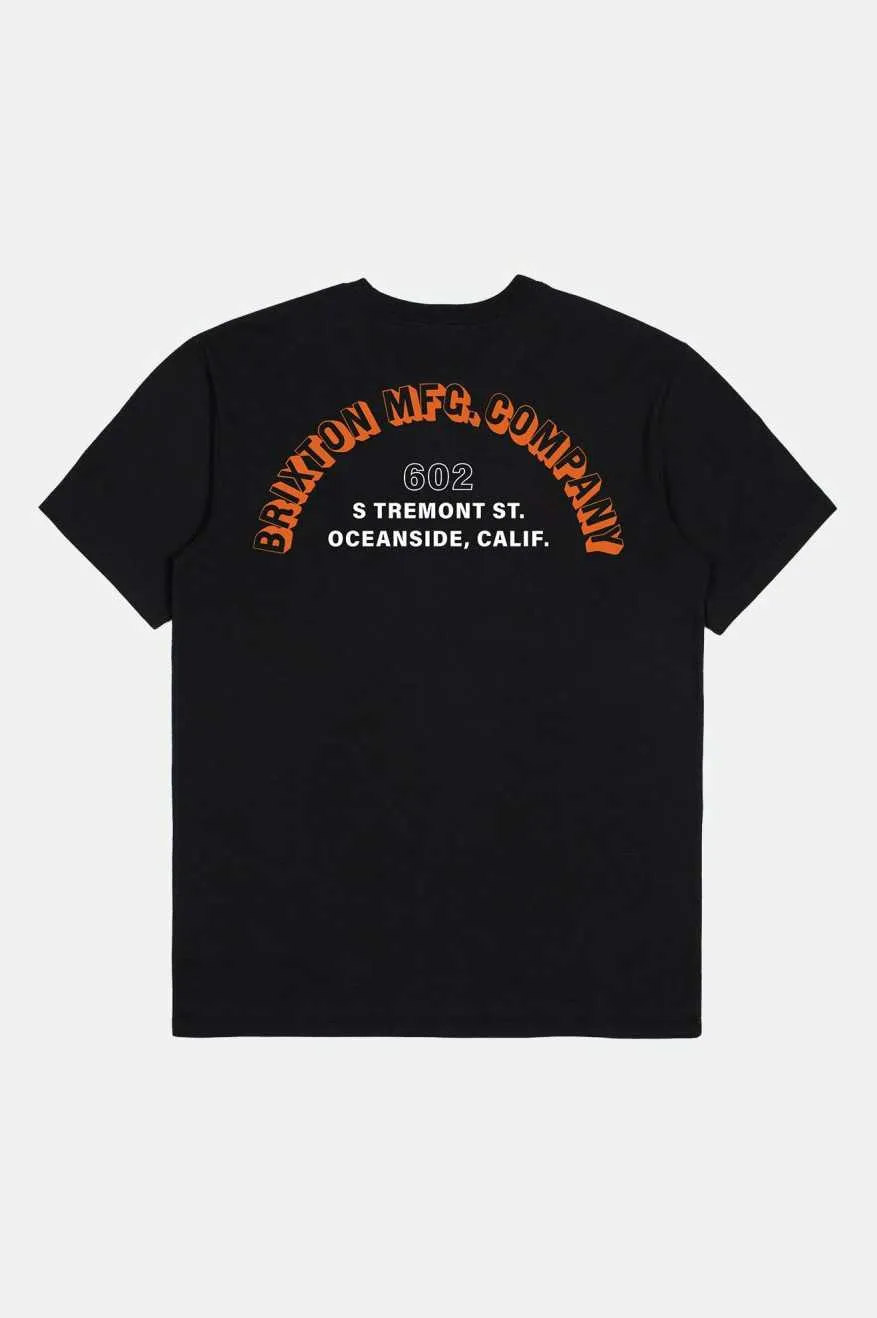 Haven S/S Tailored Pocket T-Shirt - Black Brixton