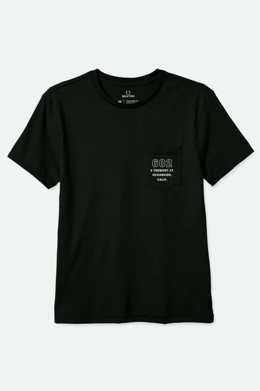 Haven S/S Tailored Pocket T-Shirt - Black Brixton