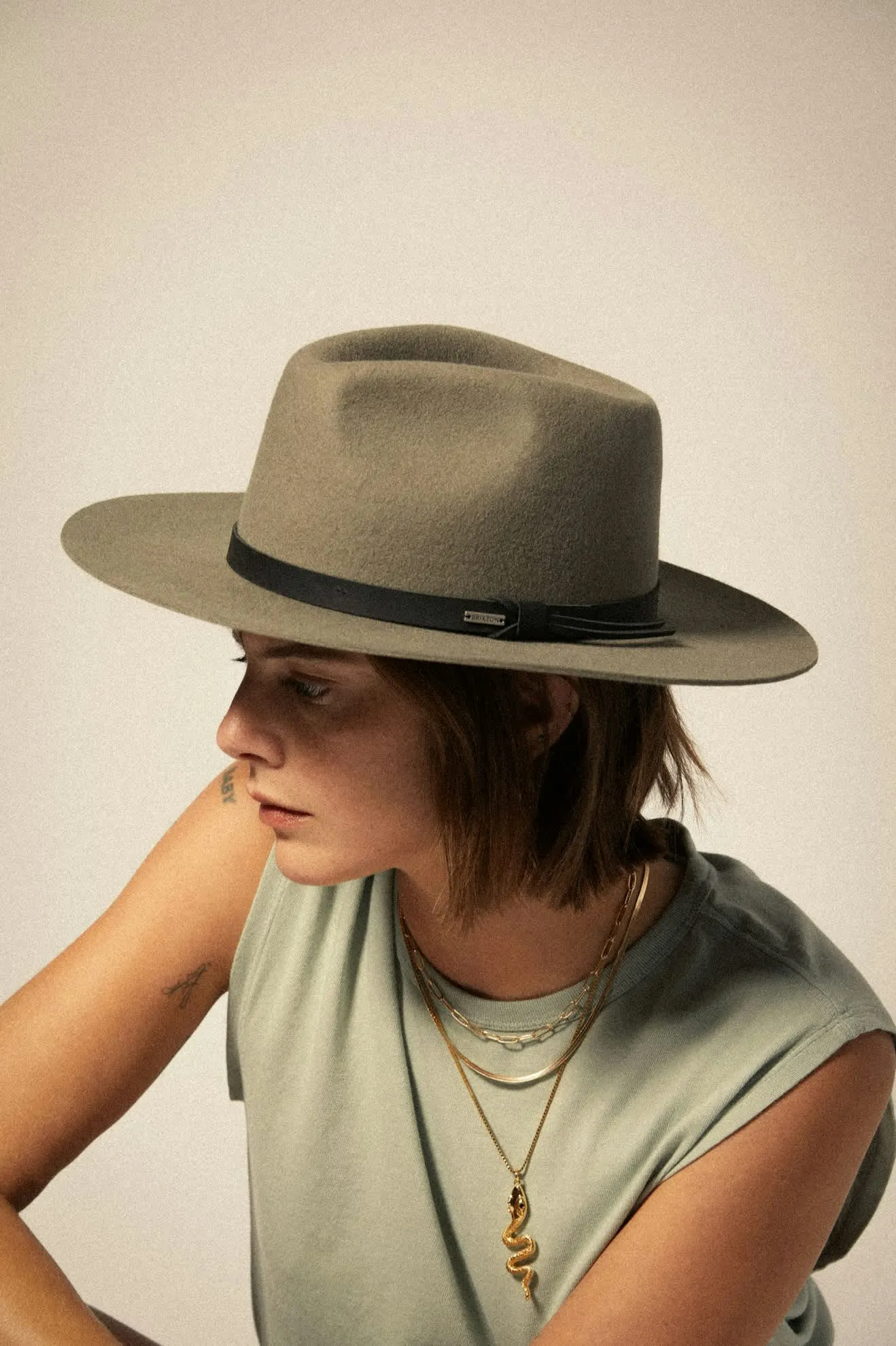 Hawkins WTHR GUARD Cowboy Hat - Brindle/Black Brixton