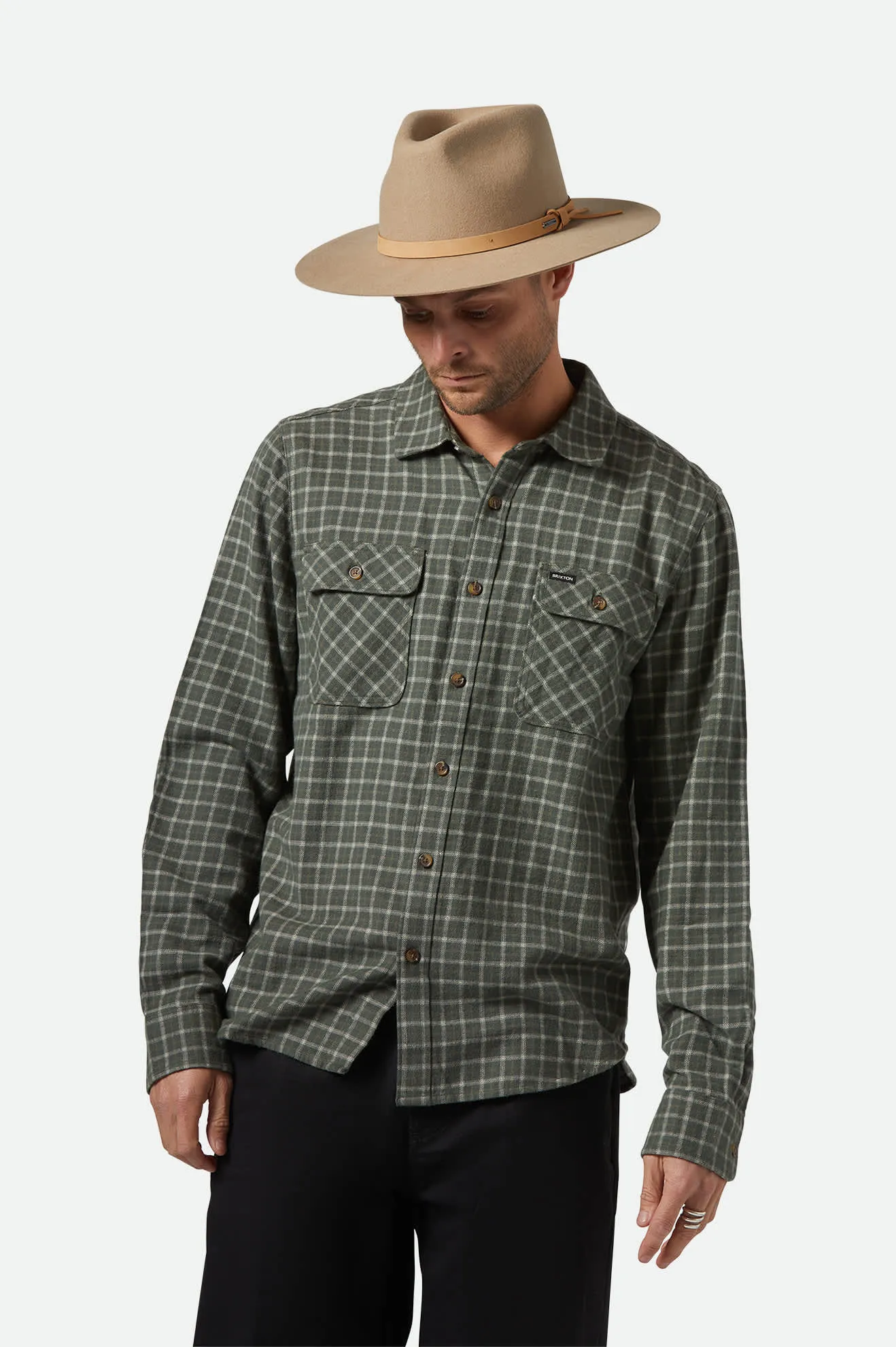 Hawkins WTHR GUARD Cowboy Hat - Sand/Natural Brixton