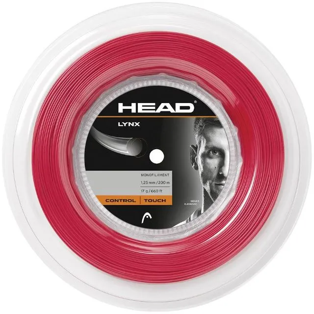 Head Lynx (Reel 200M) 17 Ng Tennis Strings Red 281794