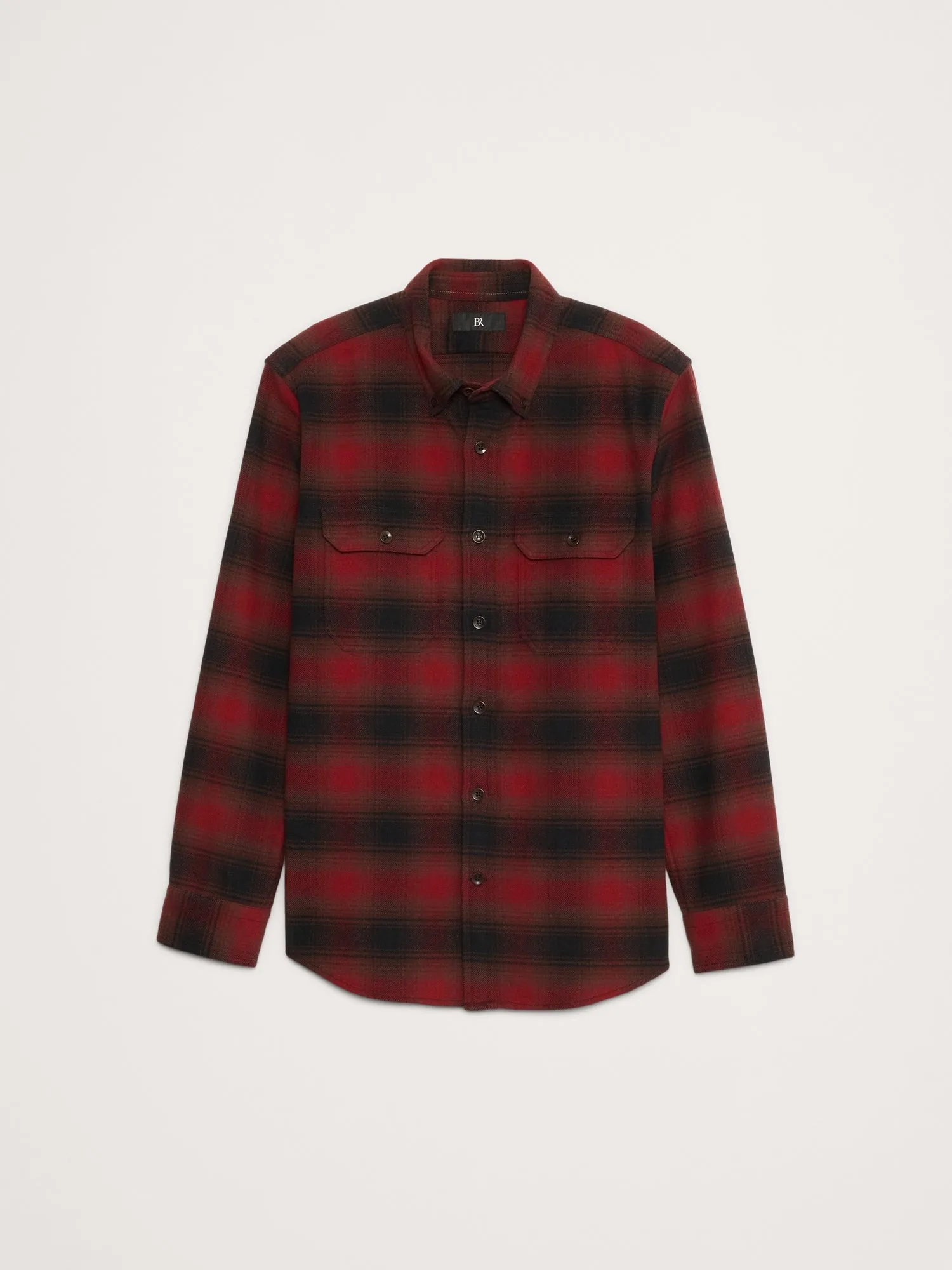 Heavyweight Flannel Overshirt Banana Republic