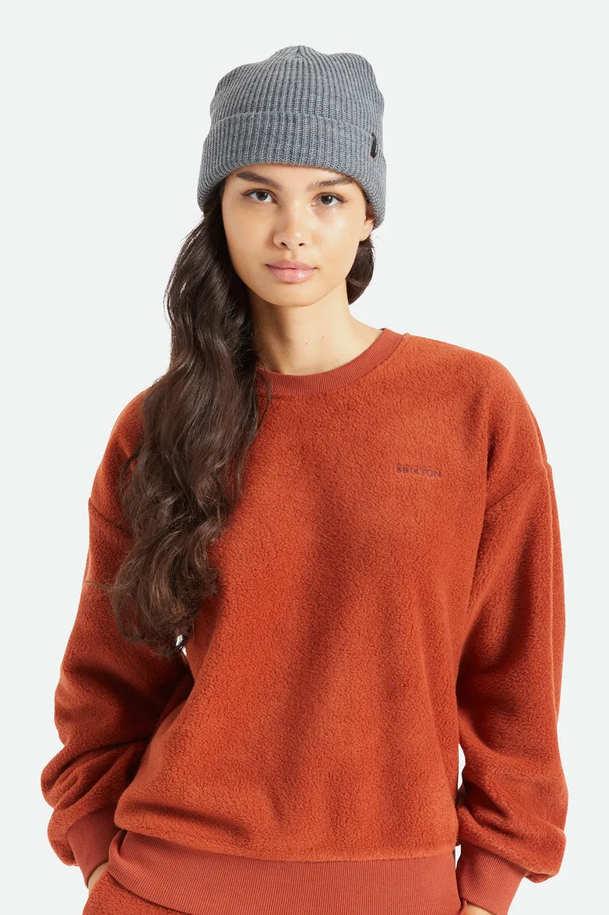 Heist Beanie - Heather Grey Brixton