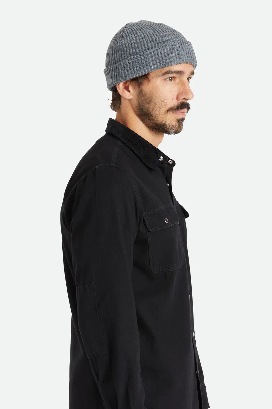 Heist Beanie - Heather Grey Brixton