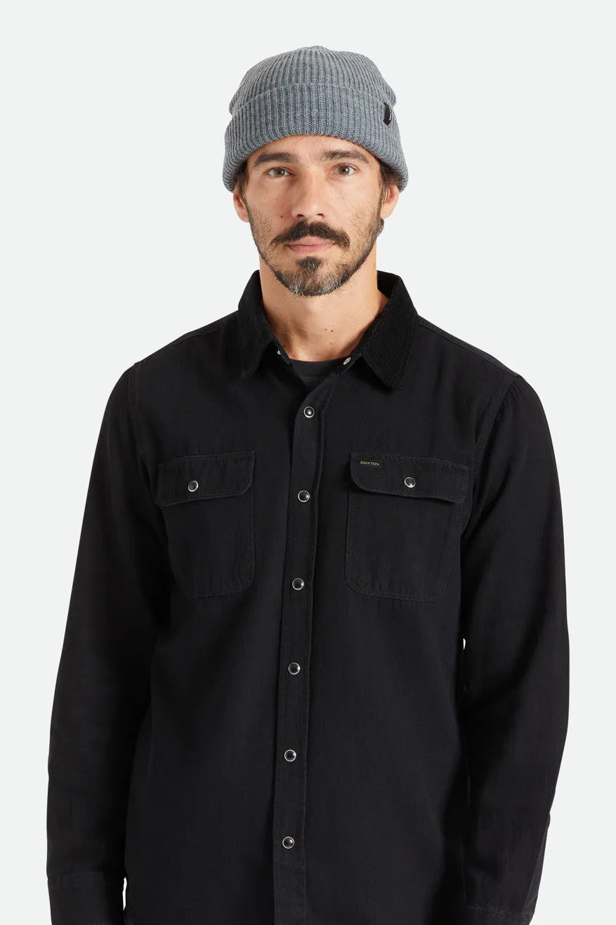 Heist Beanie - Heather Grey Brixton