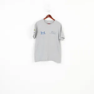Help For Heroes Men L T-Shirt Gray Cotton Graphic Military Crew Neck Vintage  Top