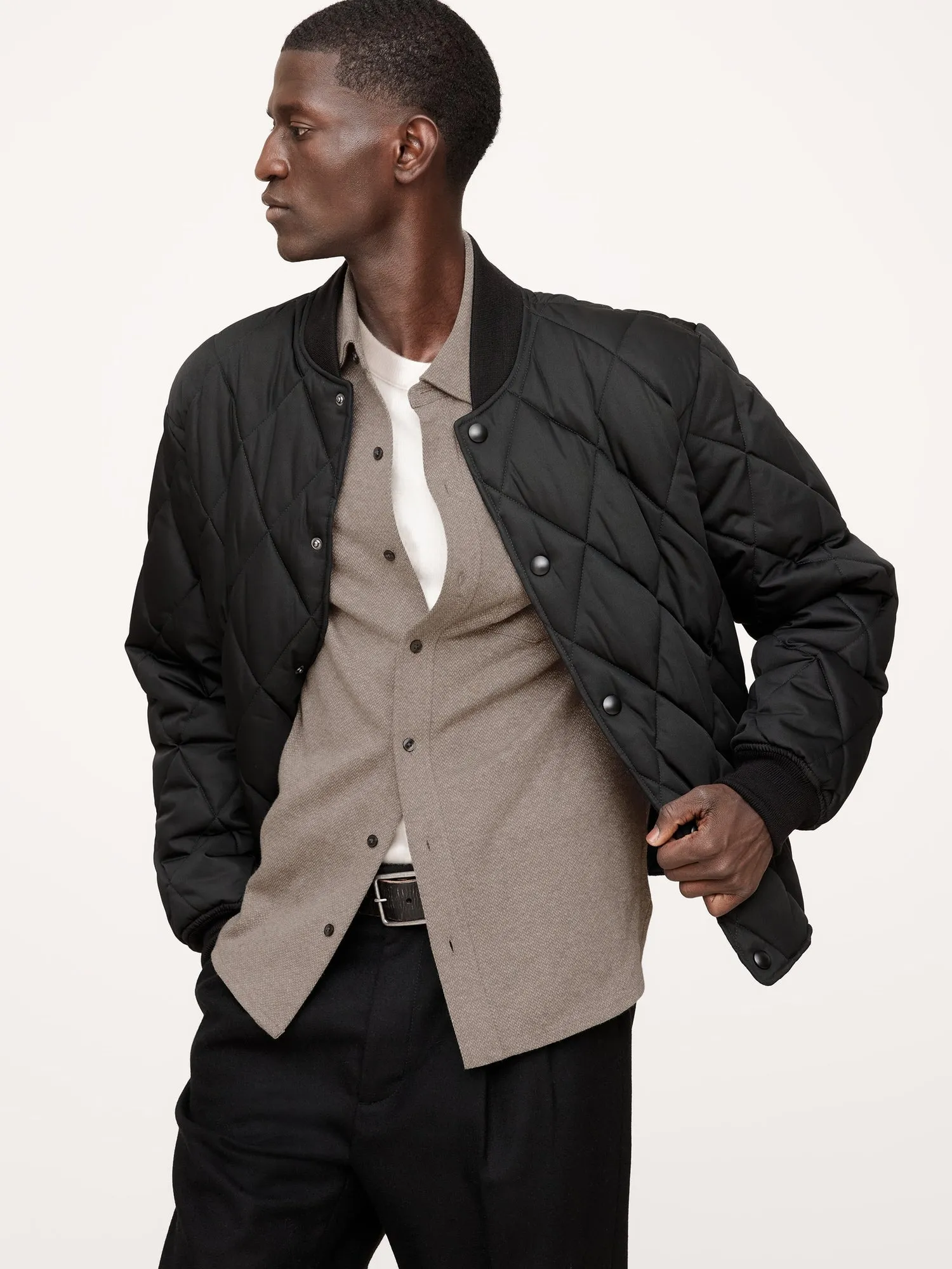 Herringbone Jacquard Shirt Banana Republic