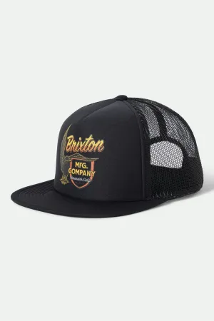 Highline Netplus Trucker Hat - Black Brixton