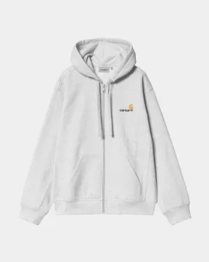 Hooded American Script Jacket | Ash Heather Carhartt WIP