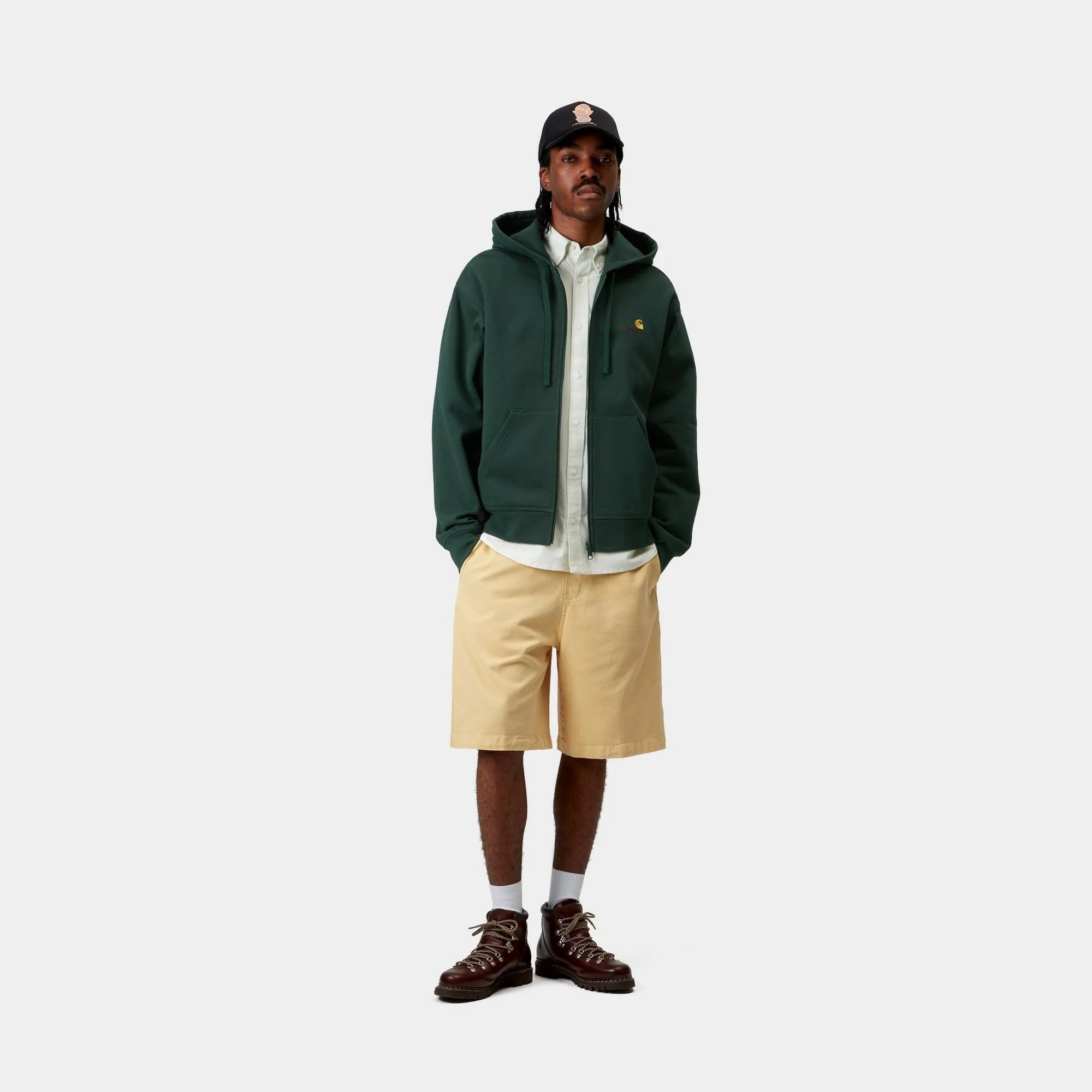 Hooded American Script Jacket | Conifer Carhartt WIP