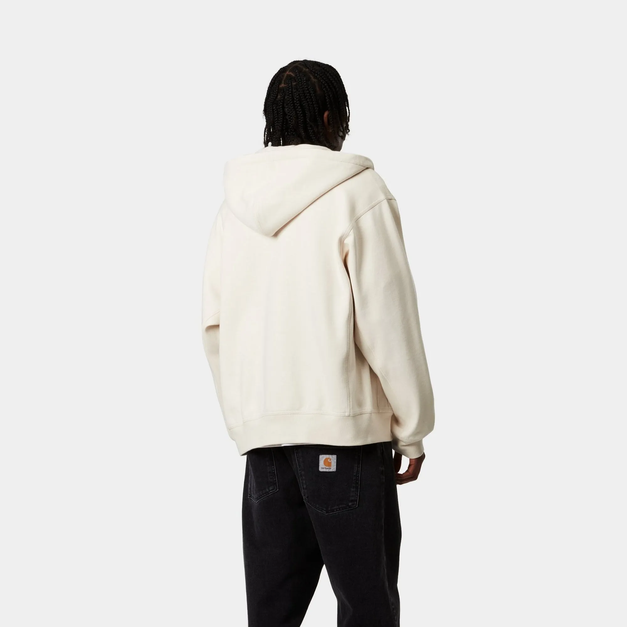 Hooded American Script Jacket | Natural Carhartt WIP