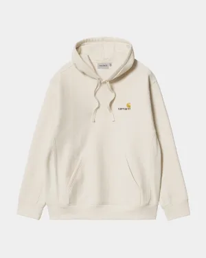 Hooded American Script Sweatshirt | Natural Carhartt WIP
