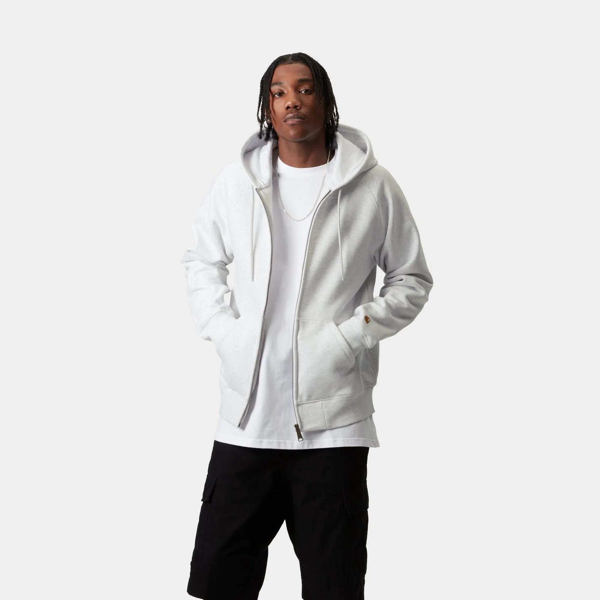 Hooded Chase Jacket | Ash Heather Carhartt WIP